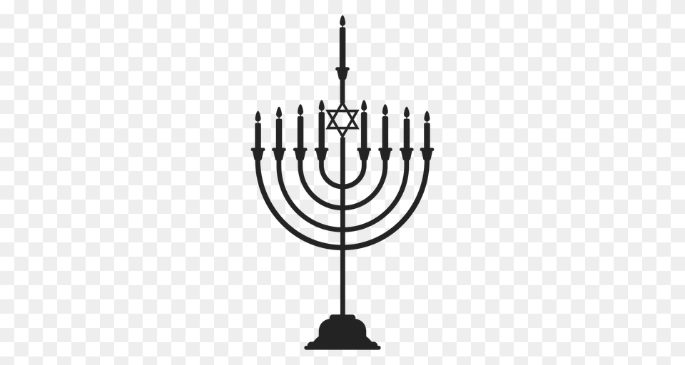Jewish Hanukkah Menorah Icon, Festival, Hanukkah Menorah, Candle Png Image