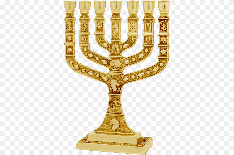 Jewish Menorah Jerusalem Candle Holder Menorah Israel, Cross, Symbol Free Png
