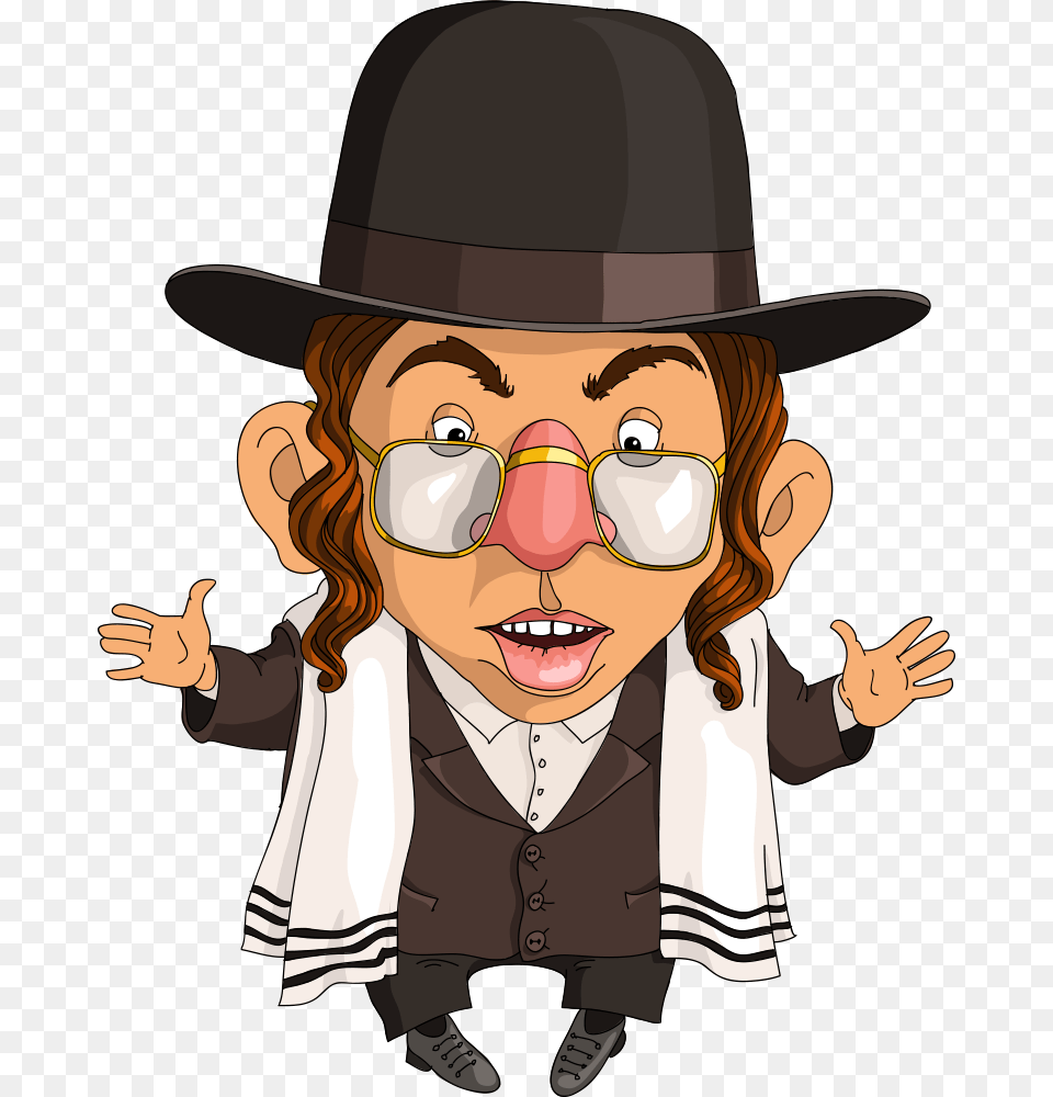 Jewish People Judaism Cartoon Illustration Jew Illustration, Baby, Person, Clothing, Hat Free Png
