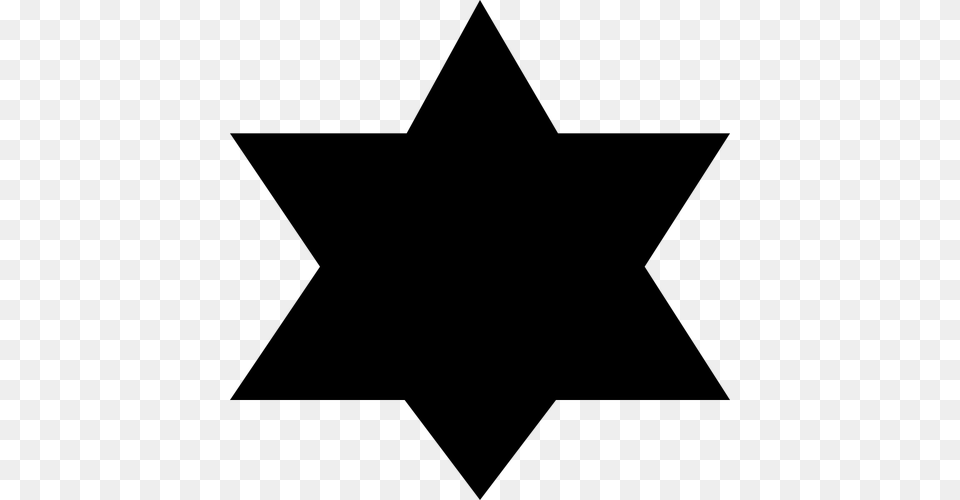 Jewish Star, Gray Free Transparent Png