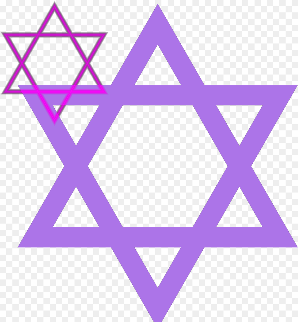Jewish Star Purple Svg Vector Star Of David Icon, Star Symbol, Symbol, Triangle, Cross Png