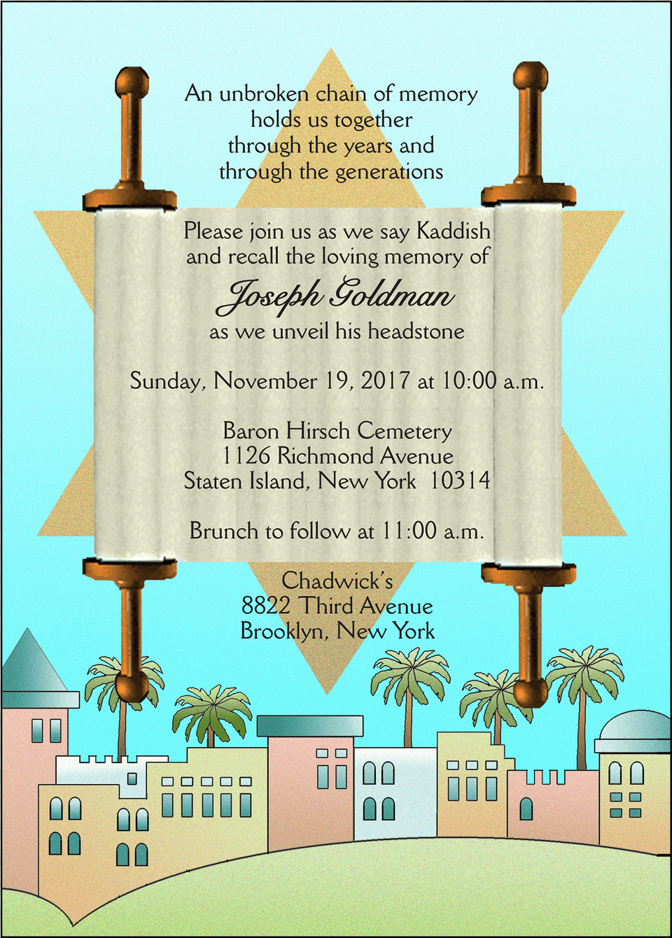 Jewish Unveiling Ceremony Invitation Invitation Message For Tombstone Unveiling, Advertisement, Poster, Text Free Png