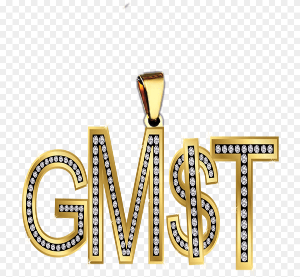 Jewlery Gmst Gold Diamomd Ice Drip Chain Money Emblem, Accessories, Diamond, Gemstone, Jewelry Free Png Download