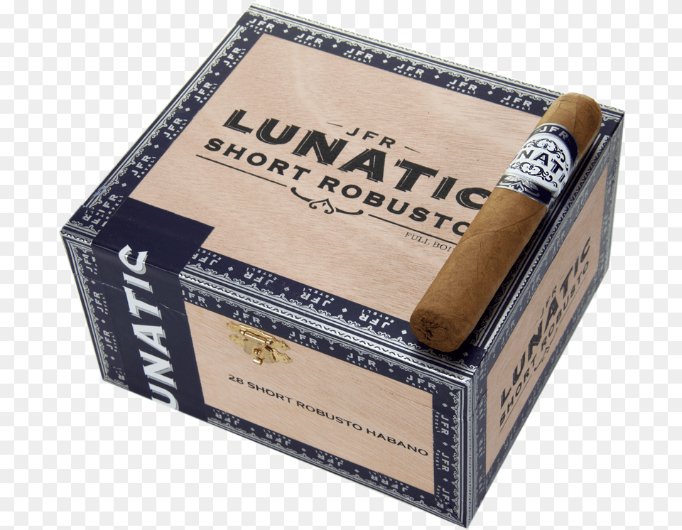 Jfr Lunatic Habano Short Robusto 4 34x52 Jfr Lunatic Habano Short Robusto, Box, Face, Head, Person Free Transparent Png