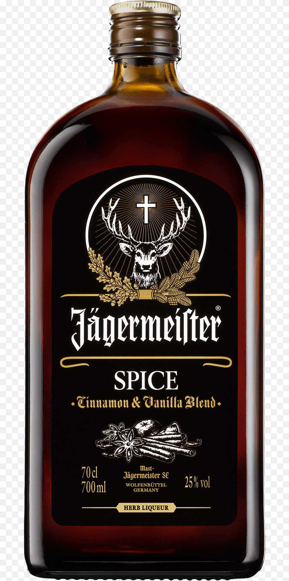 Jgermeister Spiced Liqueur 700ml Jager Spice, Alcohol, Beverage, Liquor, Whisky Free Transparent Png