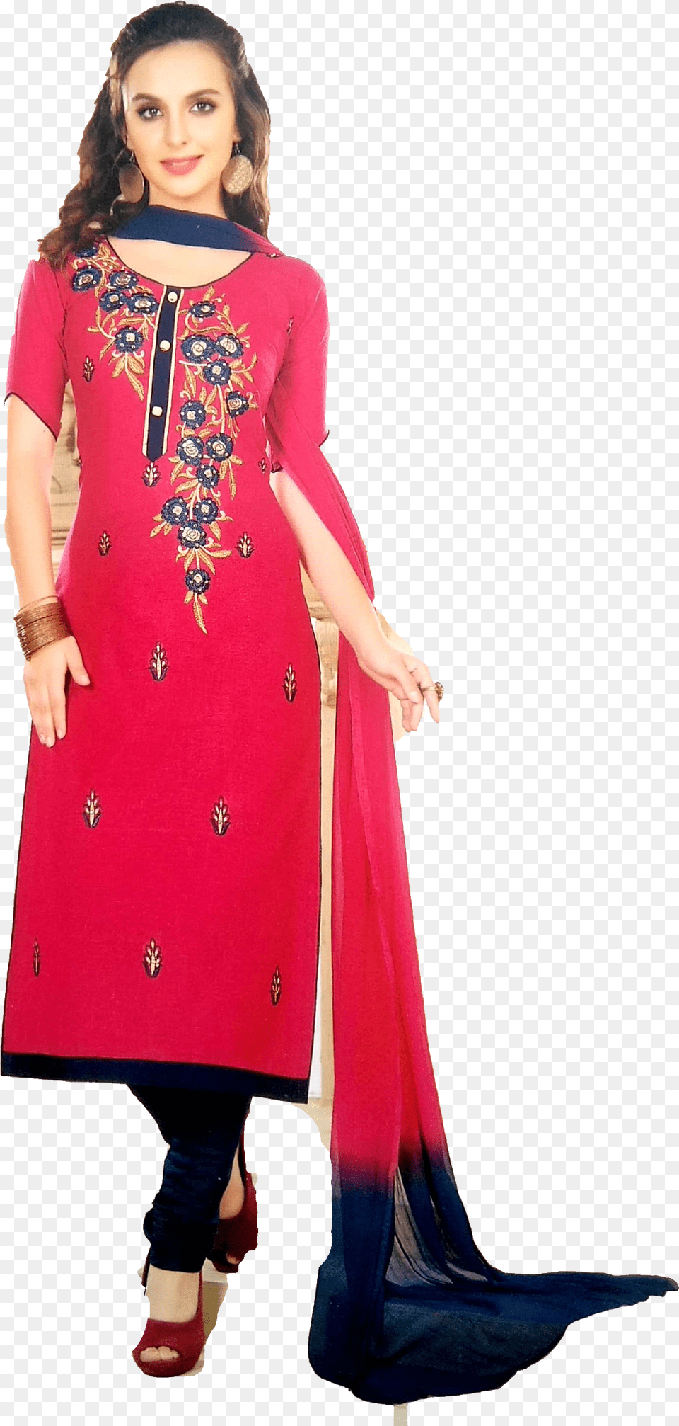 Jgvid 2024 Bhumika Sparkling Royal Salwar Suit Velvet, Adult, Shoe, Person, Footwear Free Png