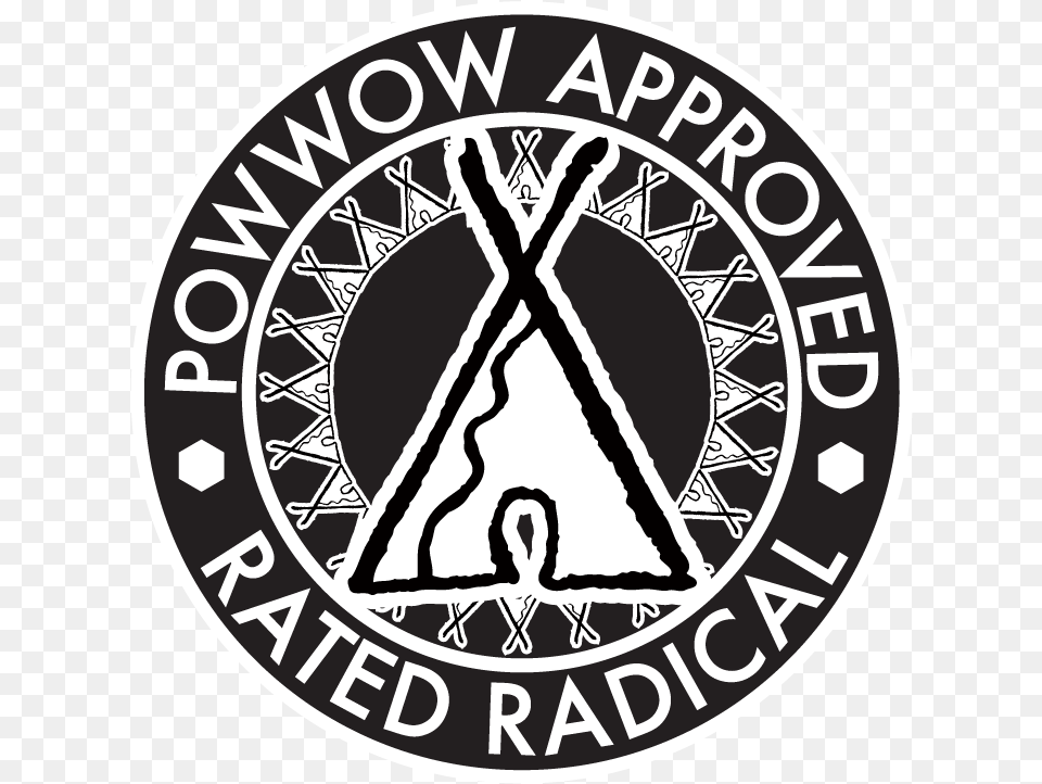 Jh Powwow Approved Rated Radical Bullet Club Circle Logo, Emblem, Symbol, Adult, Bride Png