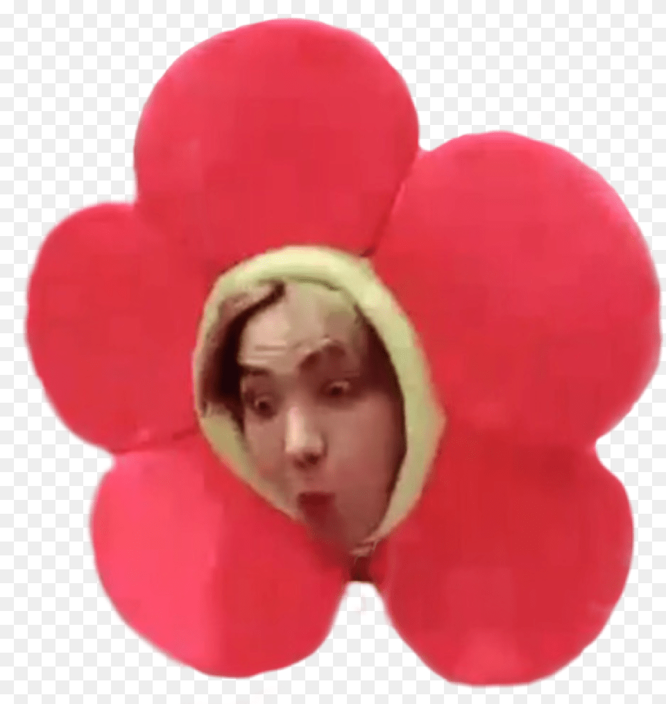 Jhope Bts Flower Sticker By Happy J Hope, Face, Head, Person, Clothing Free Transparent Png