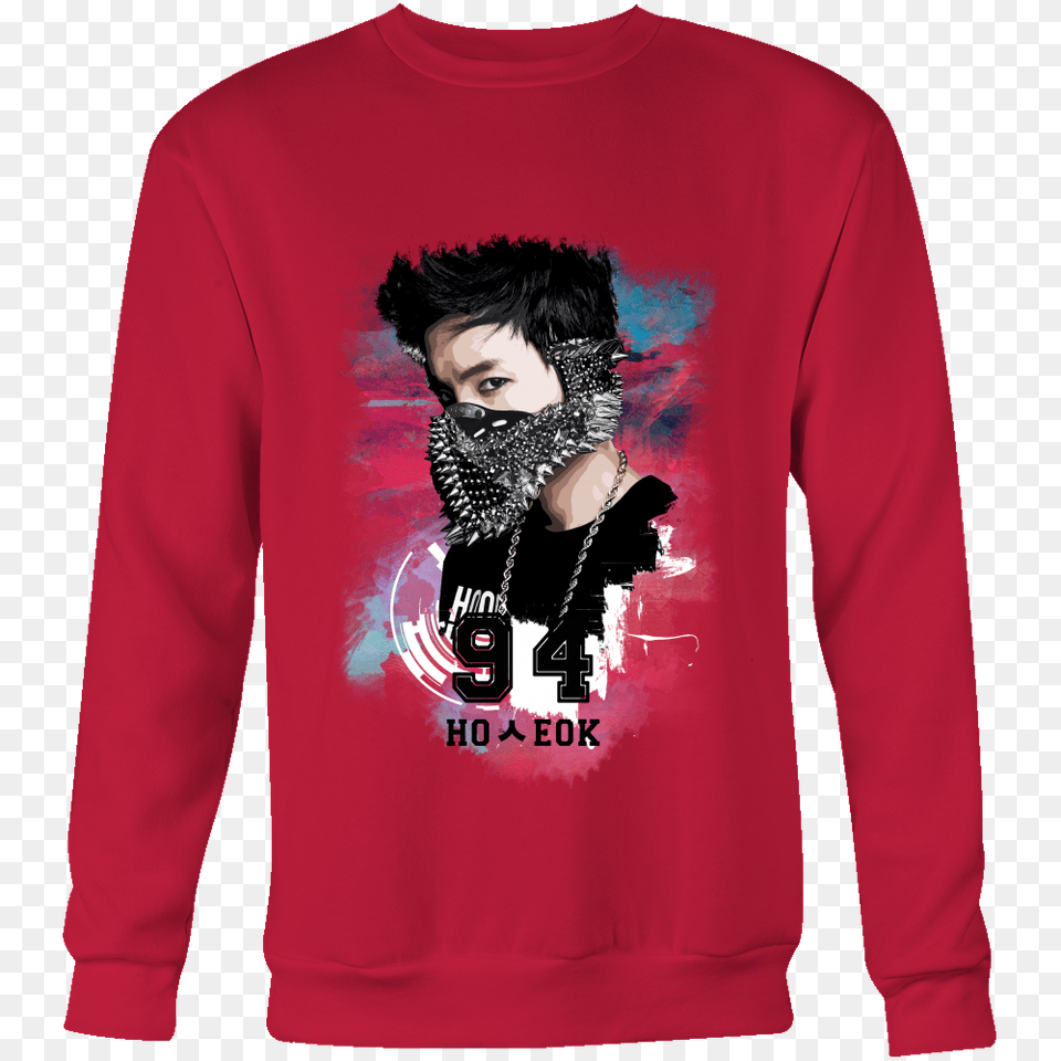 Jhope Sweatshirt Obeythekorean, Sweater, Sleeve, Long Sleeve, Knitwear Free Png Download