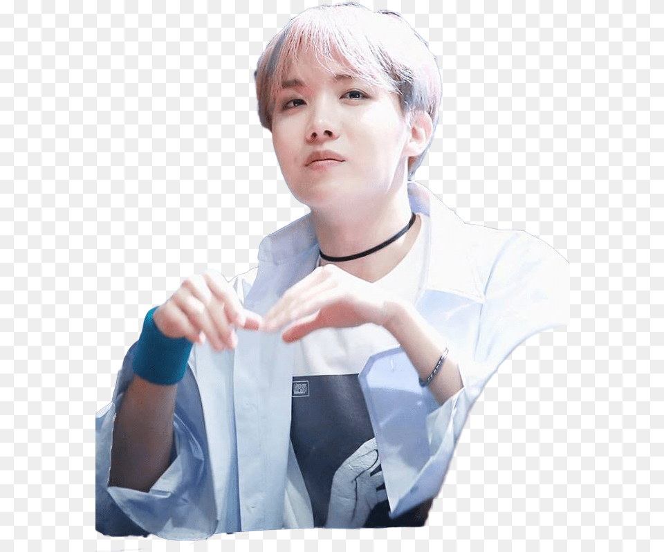 Jhope With Background, Shirt, Male, Lab Coat, Person Free Png Download