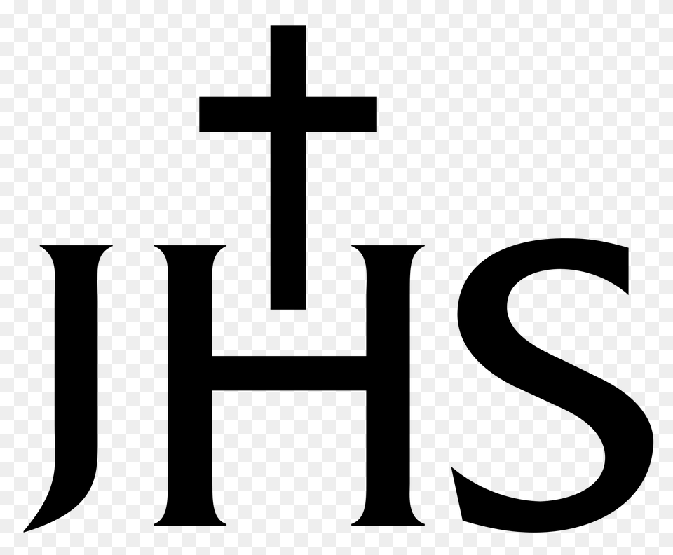 Jhs Ihs Monogram Name Jesus, Gray Free Png