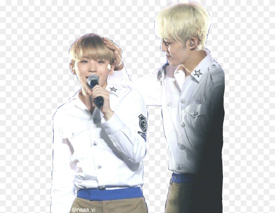 Jicheol Couple Scoups Woozi Seventeen Shipp Saythename Official, Adult, Person, Microphone, Man Png