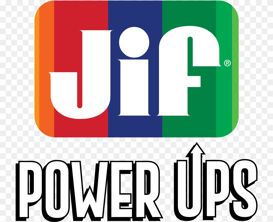 Jif Power Ups Logo Jif Peanut Butter, First Aid, Text Png Image