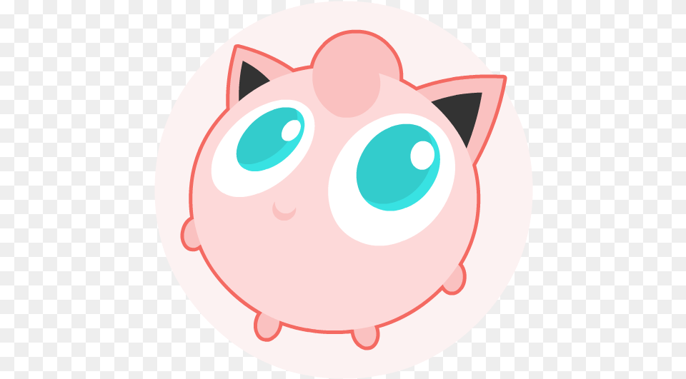 Jigglypuff Circle, Piggy Bank Free Png