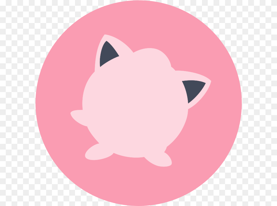 Jigglypuff Icon Icons Library Soft, Piggy Bank, Animal, Mammal, Pig Png Image