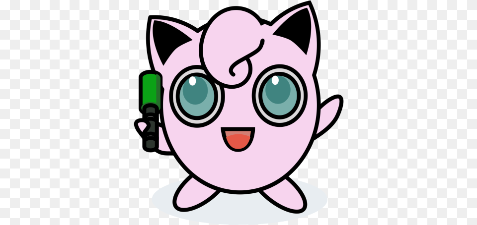 Jigglypuff Icon Of Colored Outline Jigglypuff Svg, Animal, Bear, Mammal, Wildlife Png