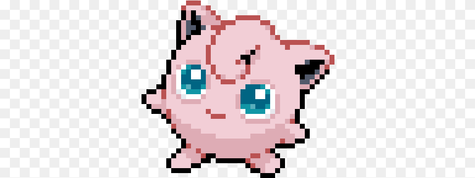 Jigglypuff Jigglypuff Pixel Art, Piggy Bank Png Image