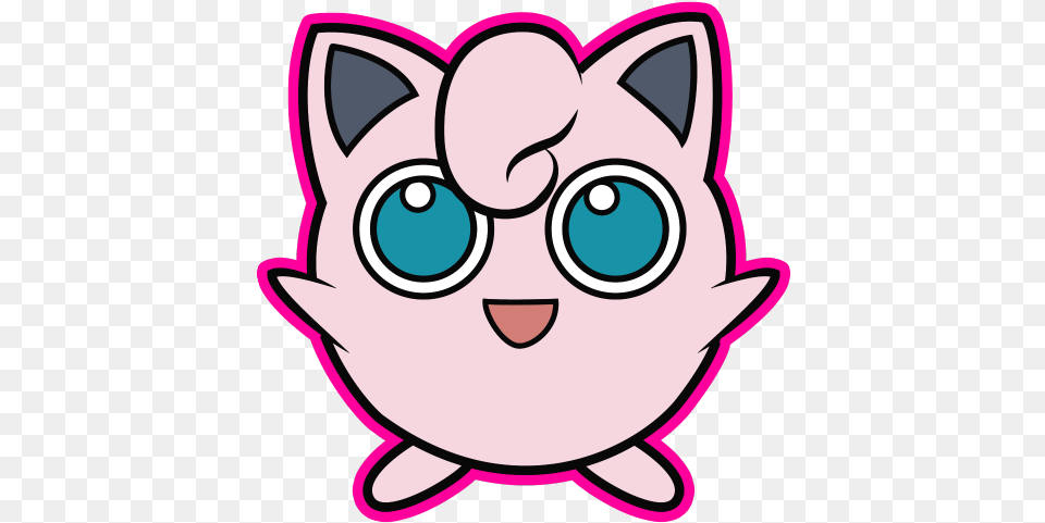 Jigglypuff Sticker Pokmon, Baby, Person, Plush, Toy Png