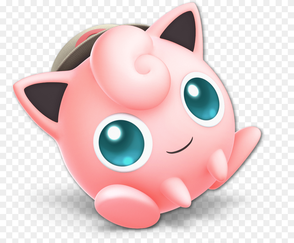 Jigglypuff Super Smash Bros Ultimate Jigglypuff, Toy, Piggy Bank Png