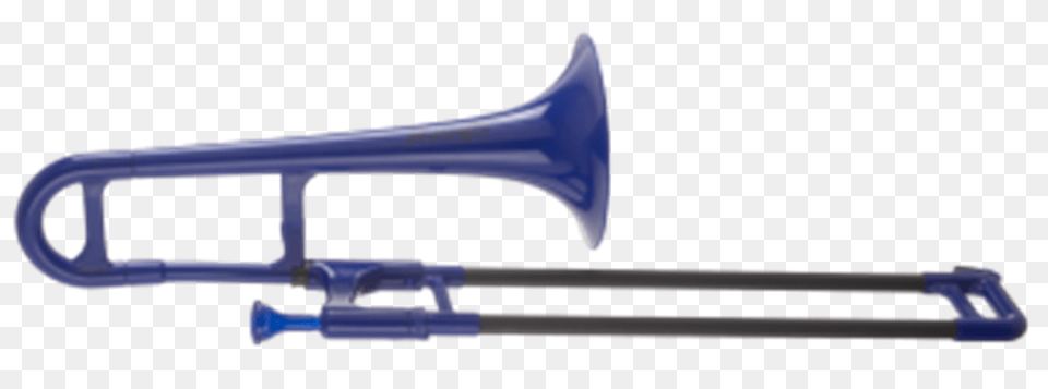Jiggs Student Model Pbone2b Plastic Trombone Jiggs Mini Pbone Plastic Trombone Blue, Musical Instrument, Brass Section, Blade, Razor Free Transparent Png