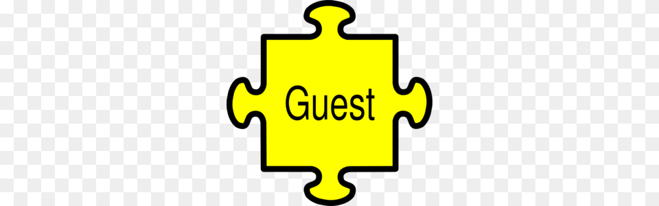 Jigsaw Guest Yellow Clip Art, Logo, Symbol Free Transparent Png