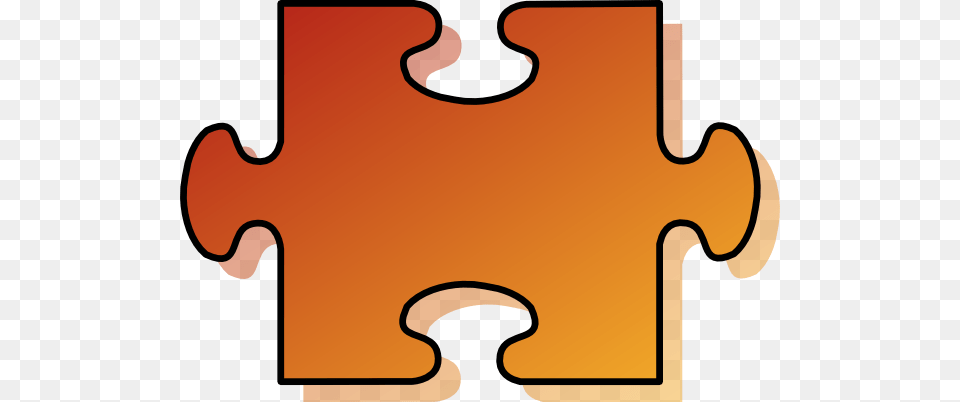 Jigsaw Orange Puzzle Piece Clip Art, Game, Jigsaw Puzzle Free Png Download