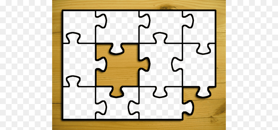 Jigsaw Puzzle Template Clip Art, Game, Jigsaw Puzzle Png