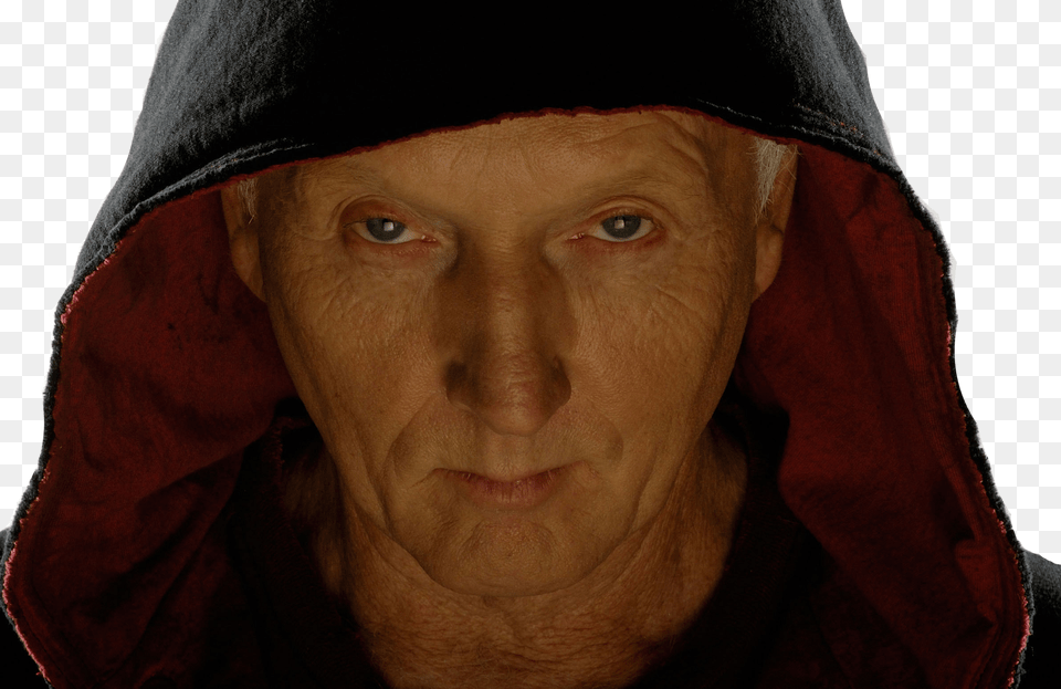 Jigsaw Tobin Bell, Adult, Person, Hood, Female Png Image