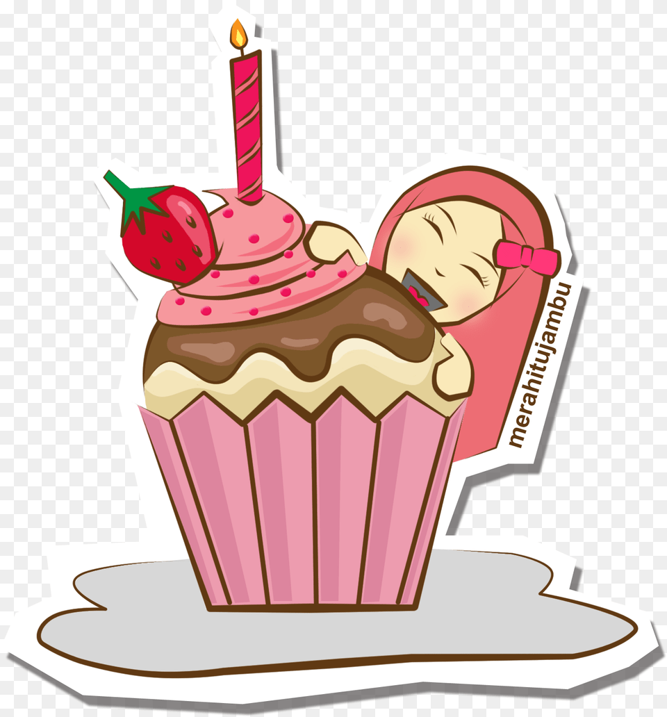 Jika Itu Yang Terbaik Lukisan Cupcake, Food, Cake, Cream, Dessert Free Png Download