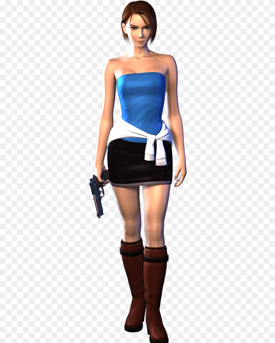 Jill Jill Valentine Resident Evil 3 Remake, Adult, Weapon, Person, Woman Free Png Download