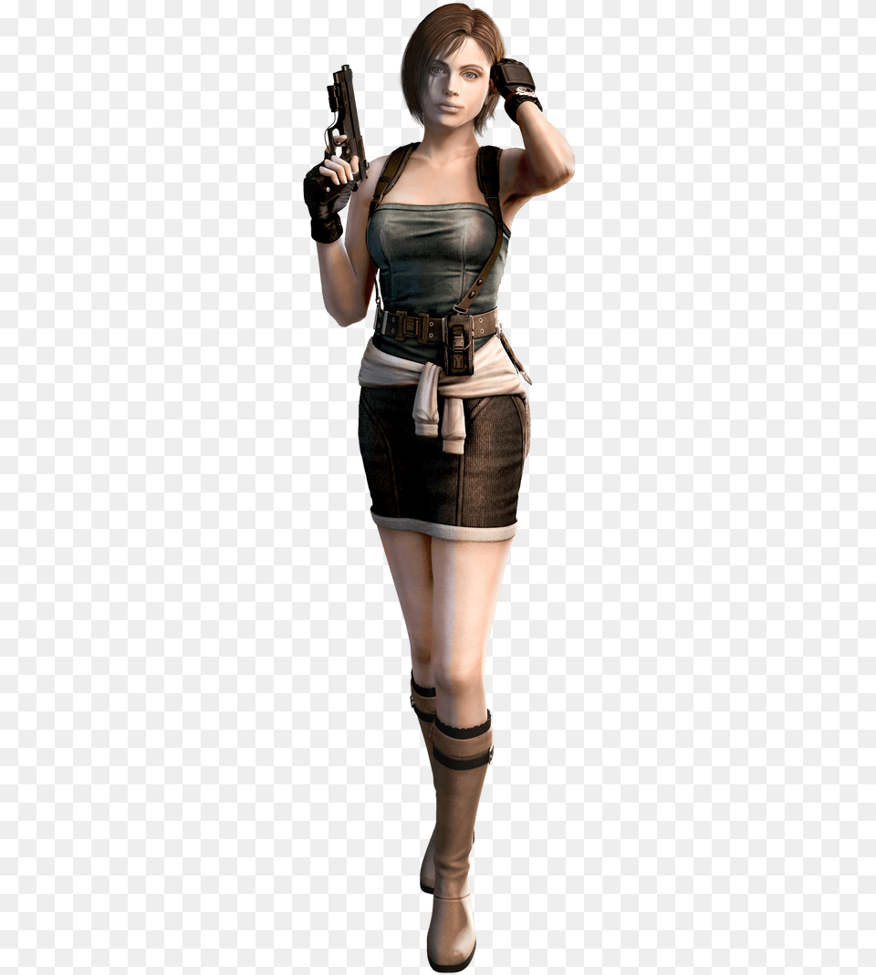 Jill Valentine Re3 Dress Mercenaries 3d Render By Allan Jill Valentine Resident Evil 3 Outfit, Handgun, Weapon, Clothing, Costume Png