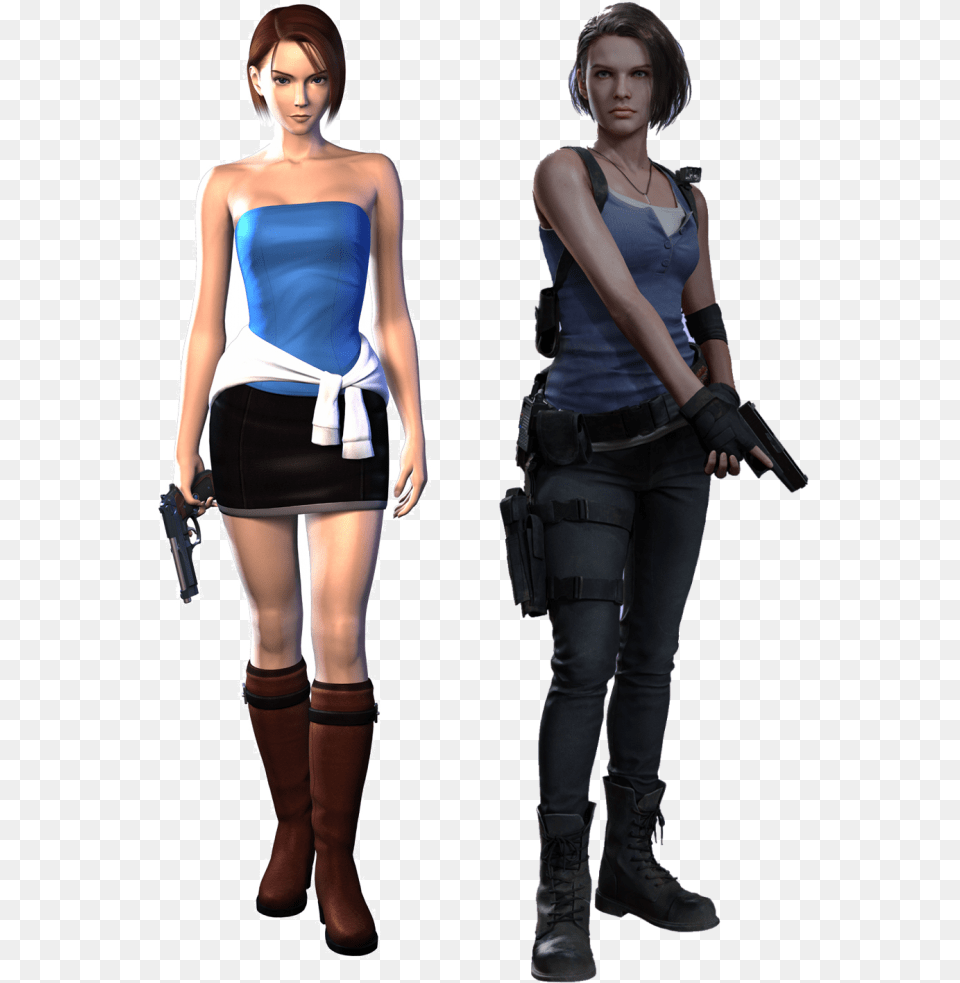Jill Valentine Resident Evil 3 Remake, Woman, Adult, Clothing, Weapon Free Png