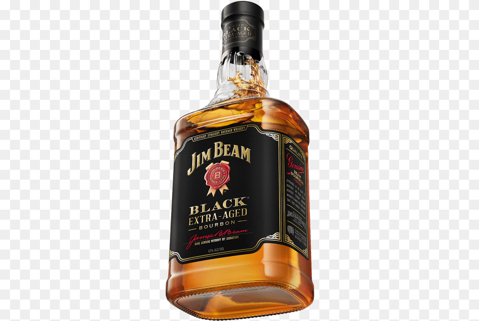 Jim Beam Black, Alcohol, Beverage, Liquor, Whisky Free Png Download