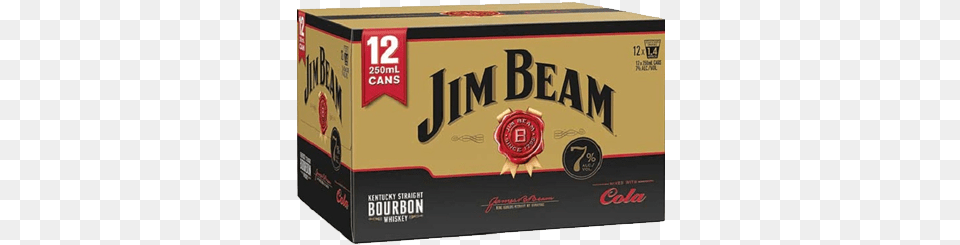 Jim Beam Bourbon And Cola Jim Beam Gold Box, Alcohol, Beer, Beverage, Lager Free Png Download