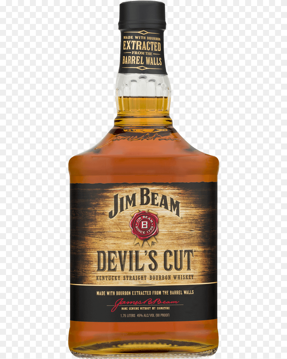 Jim Beam Devils Cut Jim Beam, Alcohol, Beverage, Liquor, Whisky Free Png