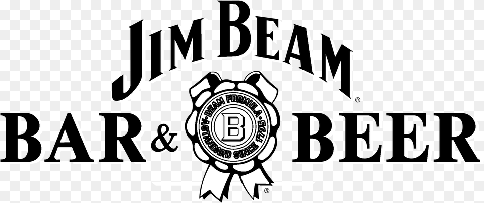 Jim Beam Logo Black And White Jim Beam, Photography, Text Png