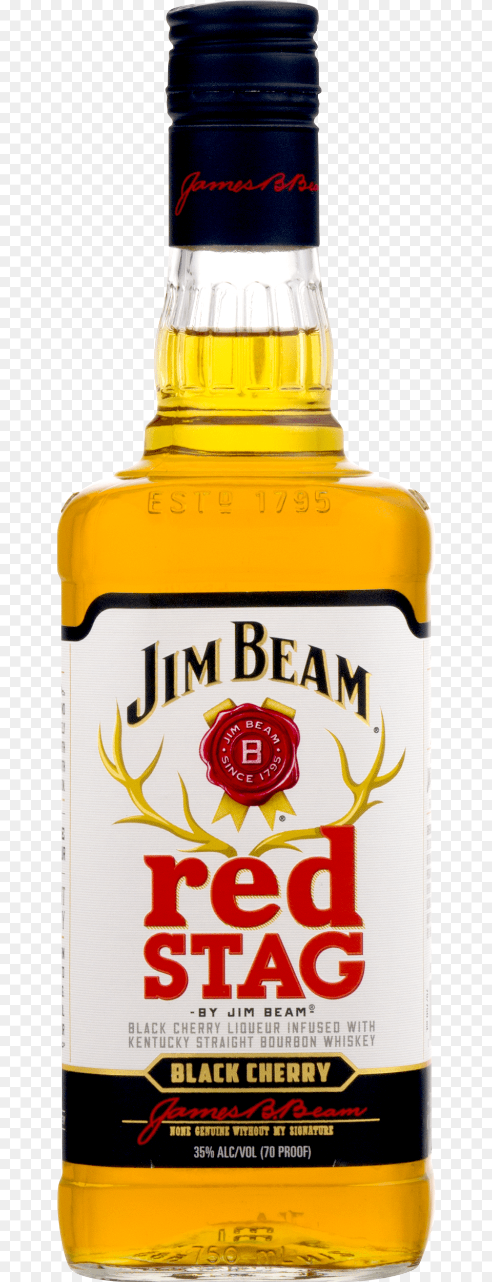Jim Beam Red Stag, Alcohol, Beverage, Liquor, Bottle Png