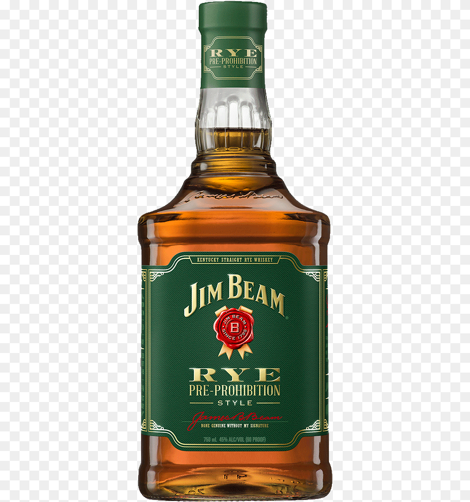 Jim Beam Rye Whiskey Jim Beam Bourbon Double Oak, Alcohol, Beverage, Liquor, Whisky Free Png