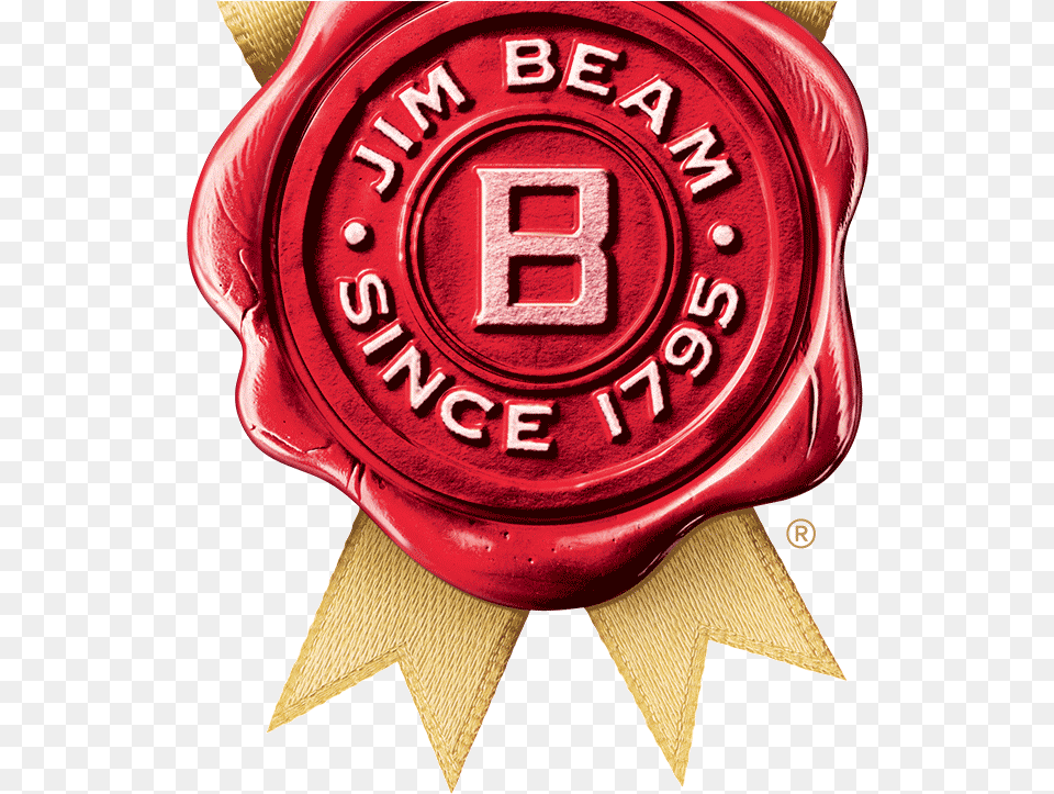 Jim Beam Since 1795 Jim Beam Bourbon Logo, Wax Seal Free Png