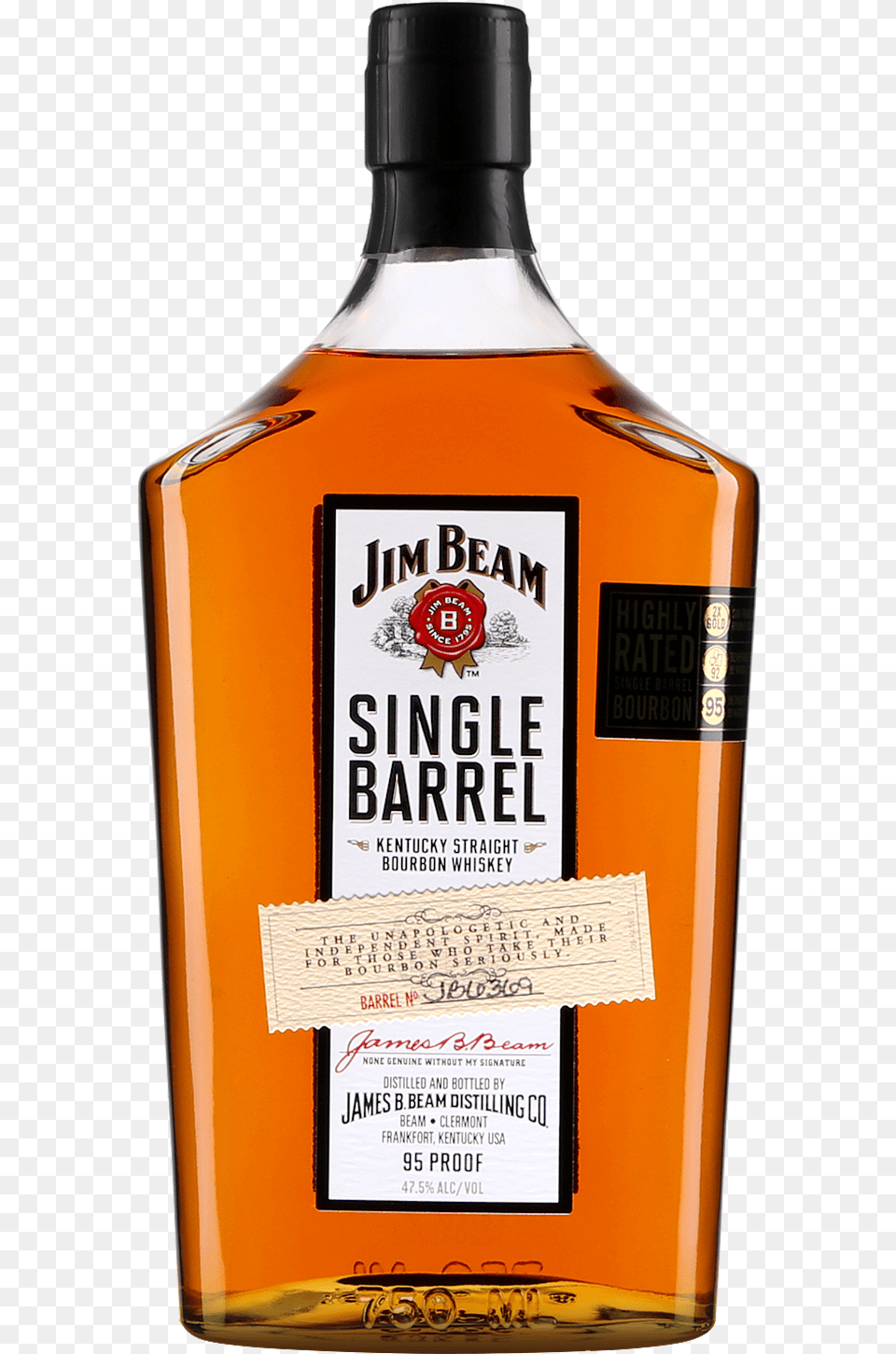 Jim Beam Single Barrel, Alcohol, Beverage, Liquor, Whisky Free Png Download