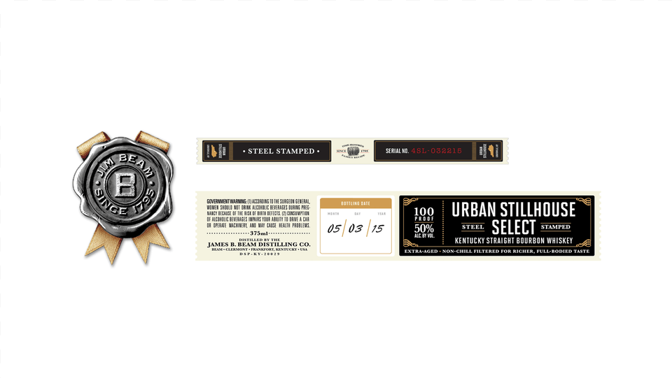 Jim Beam Urban Stillhouse Inspiration Jim Beam, Wristwatch, Logo, Wax Seal Png