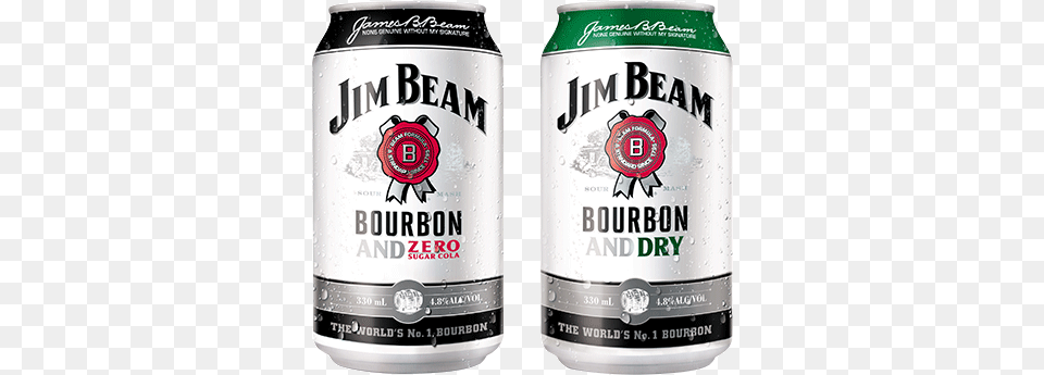 Jim Beam White Variants Jim Beam White Can, Alcohol, Beer, Beverage, Lager Free Transparent Png