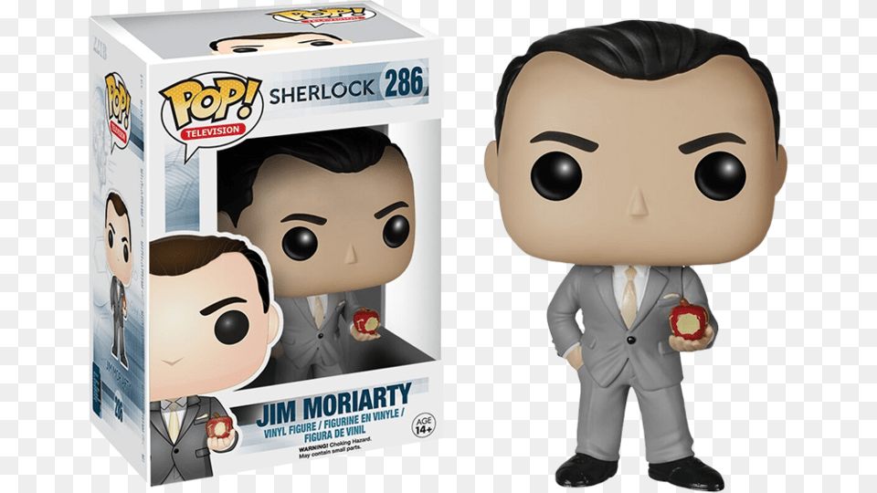 Jim Moriarty Pop Vinyl Figure Figurine Pop Sherlock, Person, Head, Face, Baby Free Png Download