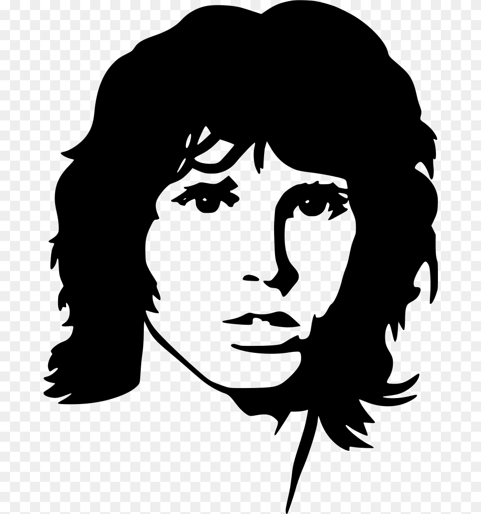 Jim Morrison Black And White, Gray Free Png Download