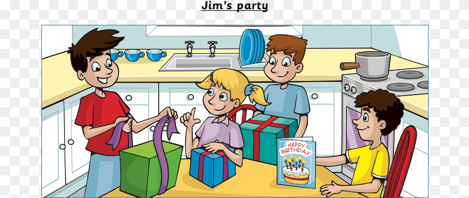 Jim S Party Movers Writing Part, Book, Comics, Publication, Baby Png Image
