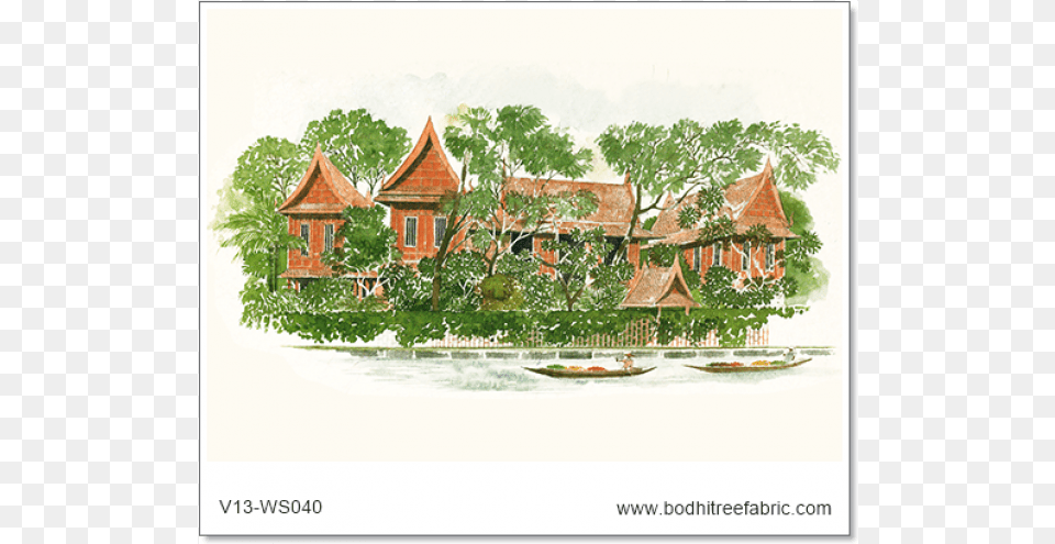 Jim Thompson The Thai Silk Sketchbook Book, Architecture, Housing, House, Cottage Free Transparent Png