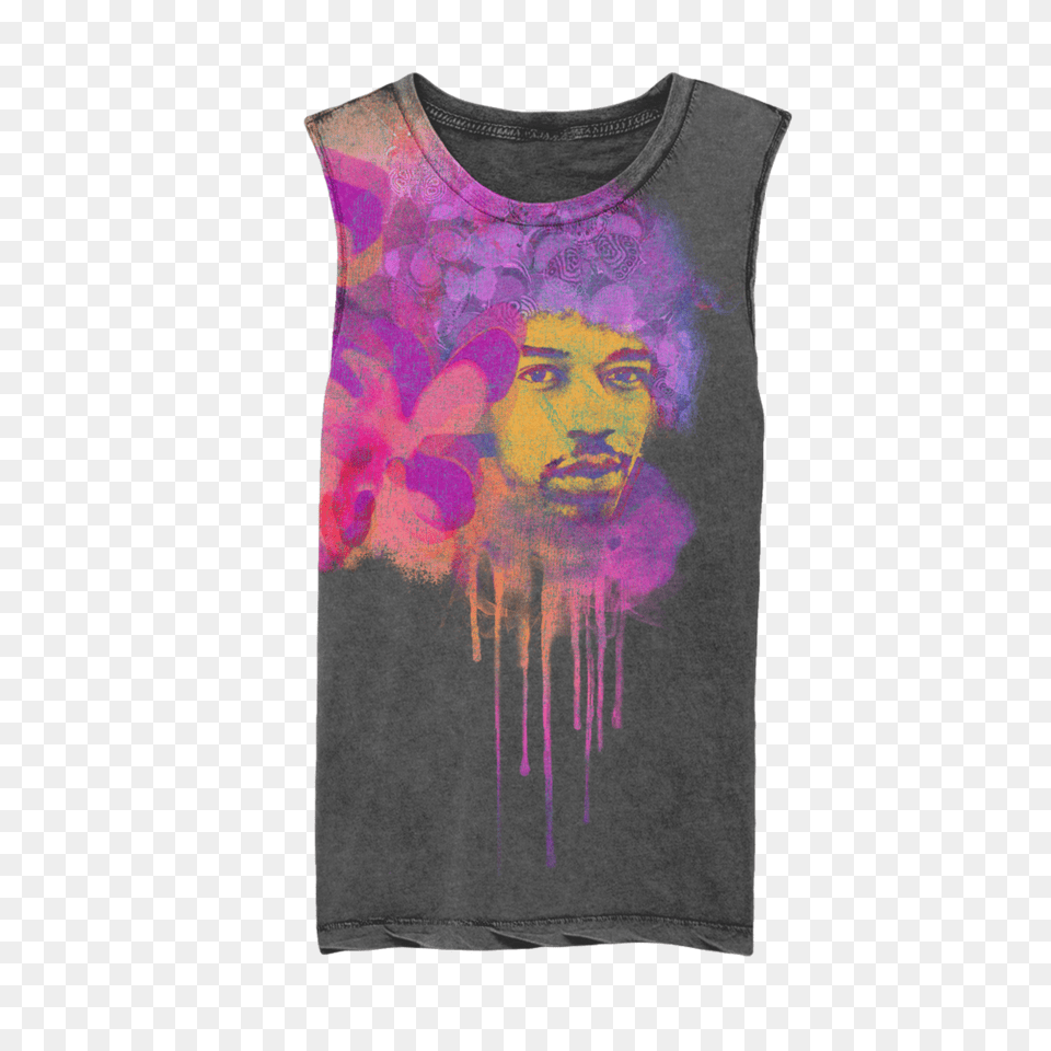 Jimi Hendrix Gordon Thomas Design, Clothing, Tank Top, Face, Head Free Png Download