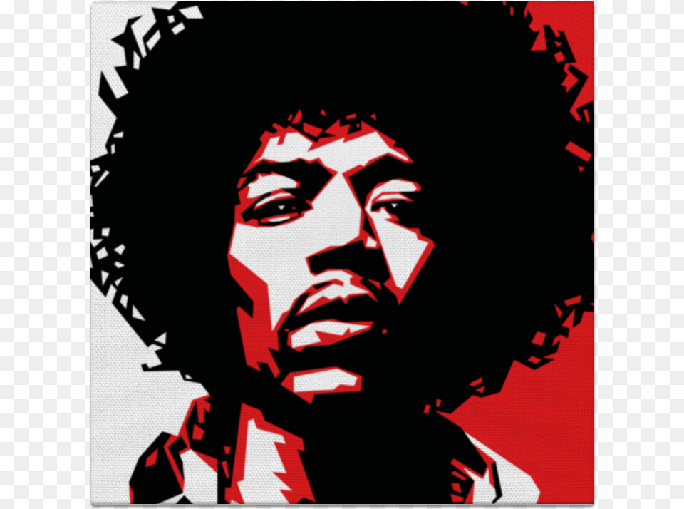 Jimi Hendrix Guitarist Graphic Design Stencil Poster Stencil Art Jimi Hendrix, Adult, Female, Person, Woman Free Png
