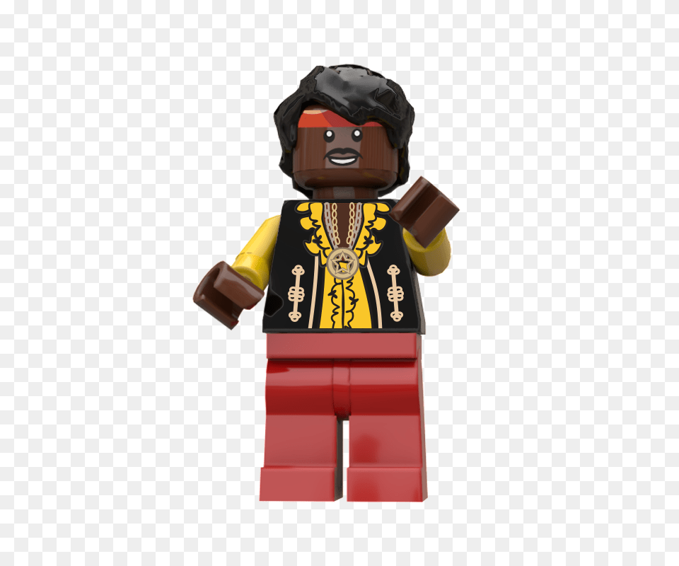 Jimi Hendrix Minifig Exclusively Made With Lego Parts And Custom, Person, Face, Head Png Image