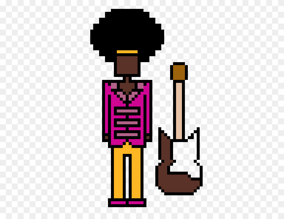 Jimi Hendrix Pixel Art Maker Png Image